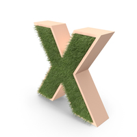 Grass Letter X PNG & PSD Images