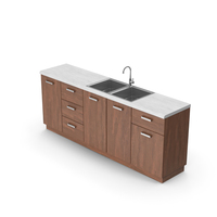Kitchen Cabinet Dark Wood PNG & PSD Images