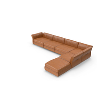 Light Brown Leather Sofa PNG & PSD Images
