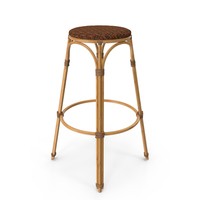 Barstool Bamboo Wooden PNG & PSD Images