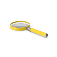 Magnifying Glass Yellow PNG & PSD Images