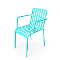 Blue Metal Armchair PNG & PSD Images