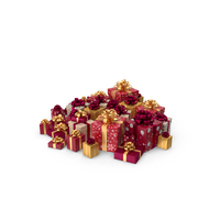 Christmas Boxes 01 PNG & PSD Images