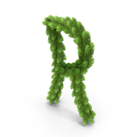English Letter R Christmas Garland PNG & PSD Images