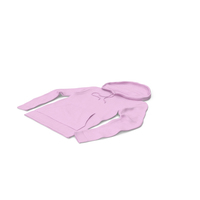 Male Standard Hoodie Laying Pink PNG & PSD Images