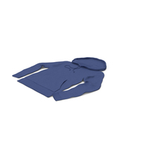 Male Standard Hoodie Laying Dark Blue PNG & PSD Images