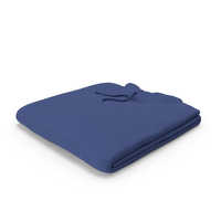 Male Standard Hoodie Folded Dark Blue PNG & PSD Images