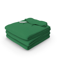 Male Standard Hoodie Folded Stacked With Tag Green PNG & PSD Images