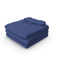 Dark Blue Male Standard Hoodie Folded Stacked PNG & PSD Images