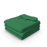 Male Standard Hoodie Folded Stacked Green PNG & PSD Images