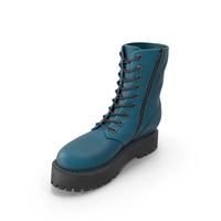 Blue Female Boots PNG & PSD Images