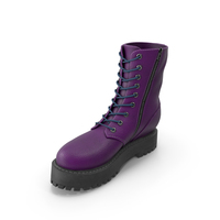 Female Boots Purple PNG & PSD Images