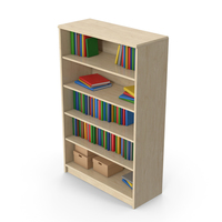 Bookshelf With Books PNG & PSD Images