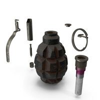 F-1 Grenade Elements PNG & PSD Images