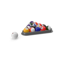 Billiard Balls And Triangle PNG & PSD Images