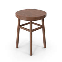 Ring Stool Dark Wood PNG & PSD Images