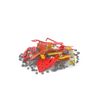 Pile of meccano kit parts PNG & PSD Images