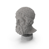Stone Socrates Bust PNG & PSD Images