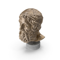 Bronze Socrates Bust PNG & PSD Images
