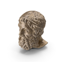 Socrates Head Bronze PNG & PSD Images