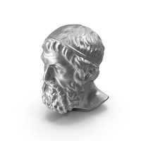 Socrates Head Metal PNG & PSD Images