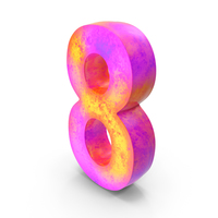 Multi Color Number 8 PNG & PSD Images