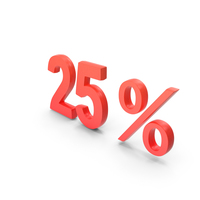 Red 25 Percent PNG & PSD Images