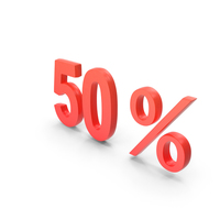 Percent 50 Red PNG & PSD Images