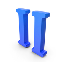 Blue Roman Number 2 PNG & PSD Images