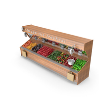 Fruit and Vegatables Display Stand PNG & PSD Images