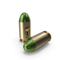 BULLETS GREEN 9MM PNG & PSD Images