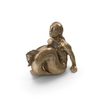 Bronze Mermaid Statue PNG & PSD Images