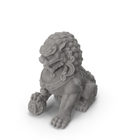 Stone Imperial Guardian Lion PNG & PSD Images