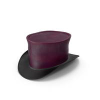 Red Leather Top Hat PNG & PSD Images