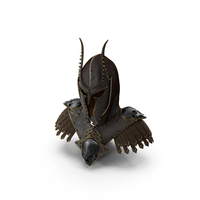Skull Armor With Hood With Dark Thorn Mask PNG & PSD Images