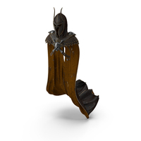 Skull Armor With Cape And Hood With Dark Thorn Mask PNG & PSD Images