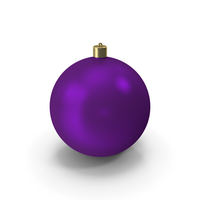 Violet Christmas Ball PNG & PSD Images