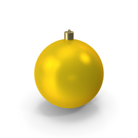 Yellow Christmas Ball PNG & PSD Images