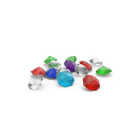 Pile Of Diamonds Colored PNG & PSD Images