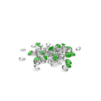 Pile of Diamonds Green White PNG & PSD Images