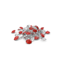 Pile of Diamonds Red White PNG & PSD Images
