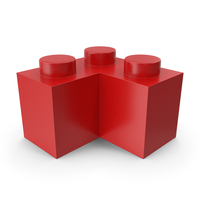 Building Toy Brick 1x3x1 Corner PNG & PSD Images