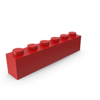 Building Toy Brick 1x6x1 PNG & PSD Images