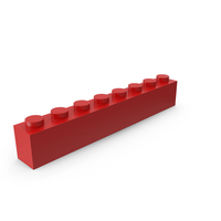 Building Toy Brick 1x8x1 PNG & PSD Images