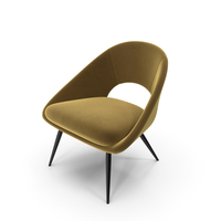 Rendle Modern Partially Open Accent Chair PNG & PSD Images