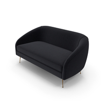 West Elm Stella Mid Century Loveseat PNG & PSD Images