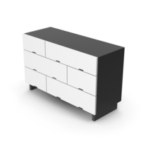 Black White Dresser PNG & PSD Images