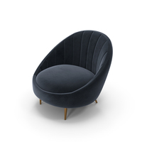 Ether Padded Strip Armchair PNG & PSD Images