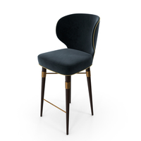 Louis Mid-Century Bar Chair by Ottiu PNG & PSD Images