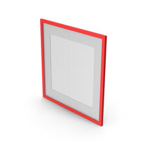 Wall Picture Frame Red PNG & PSD Images